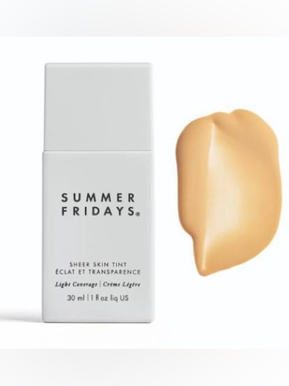 NWT Summer Fridays Sheer Skin Tint shade 3 light with golden undertones